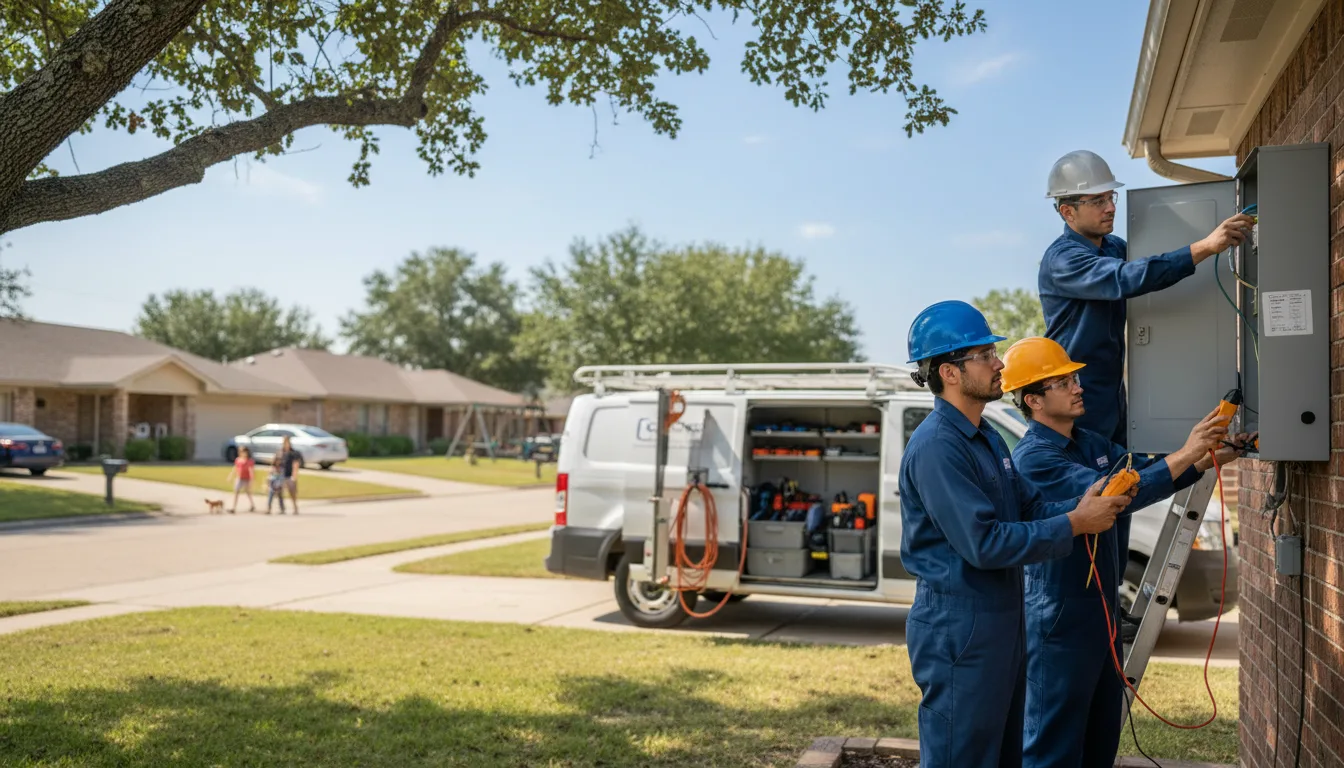Certified electrician providing emergency electrical services in Dyess Afb, TX